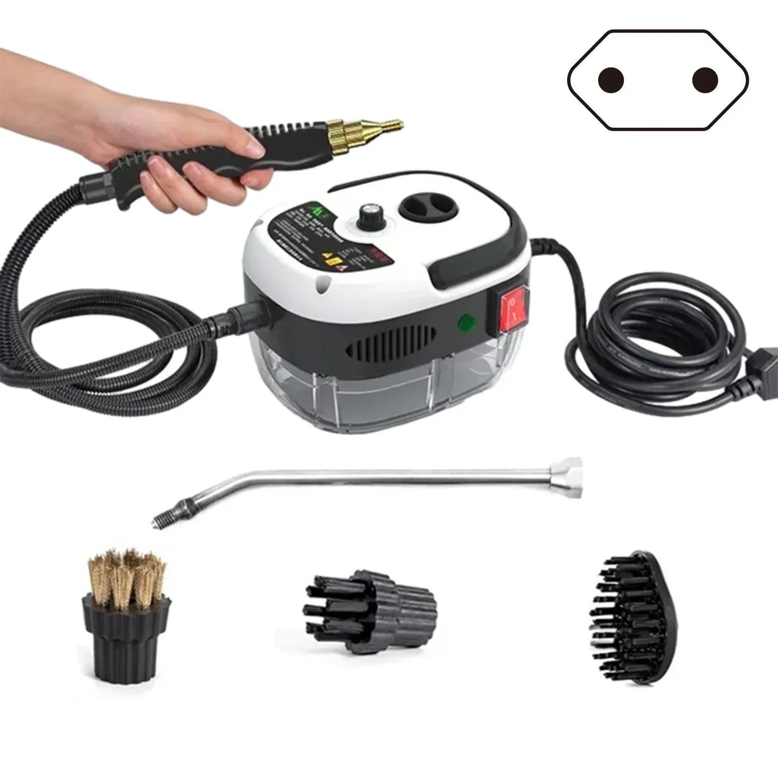 Cleenerz | Innovativo Pulitore a Vapore da 2500W per Casa e Auto