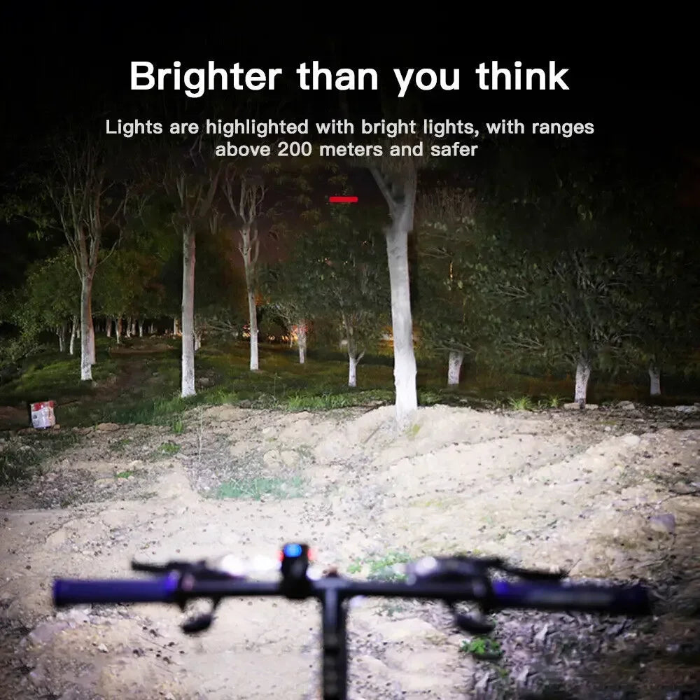 Luci per Bicicletta LED Chiare | Faro MTB Ricaricabile USB