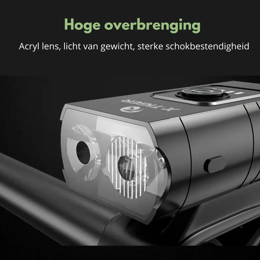 Illuminazione LED per Bicicletta - 1000 & 500 Lumen | Ricaricabile USB