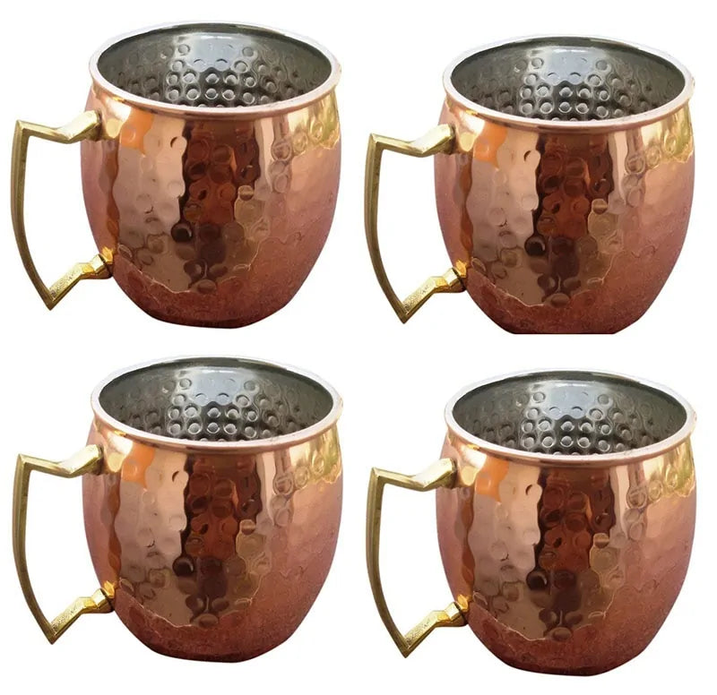 Set di Mug in Rame Martellato - ChillCopper