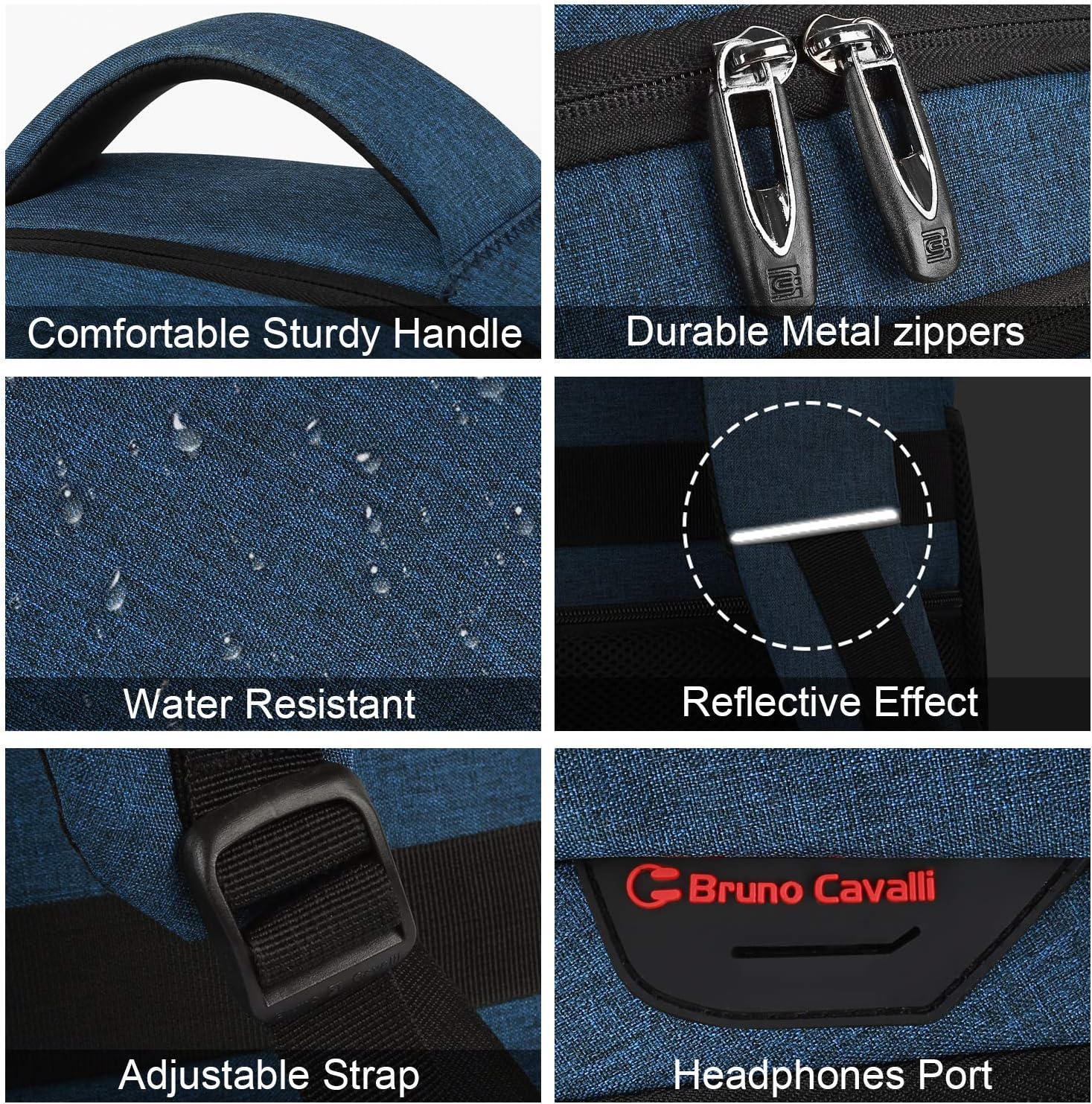 Zaino anti-furto per laptop Dunne con porta di ricarica USB