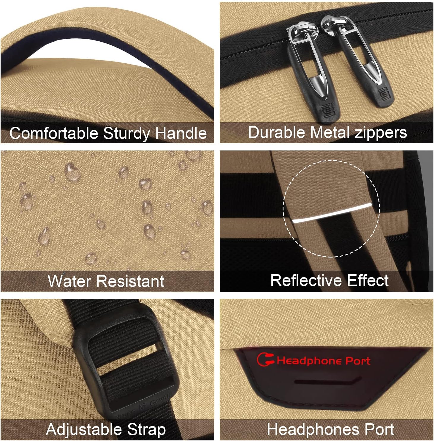 Zaino anti-furto per laptop Dunne con porta di ricarica USB