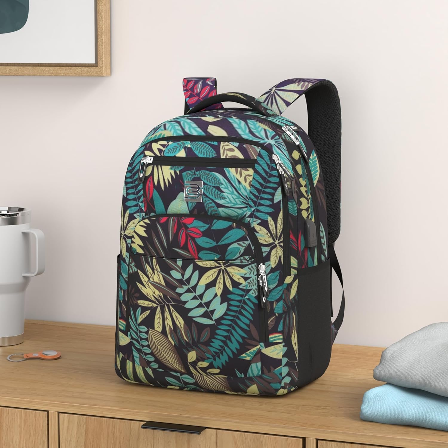 Zaino anti-furto per laptop Dunne con porta di ricarica USB