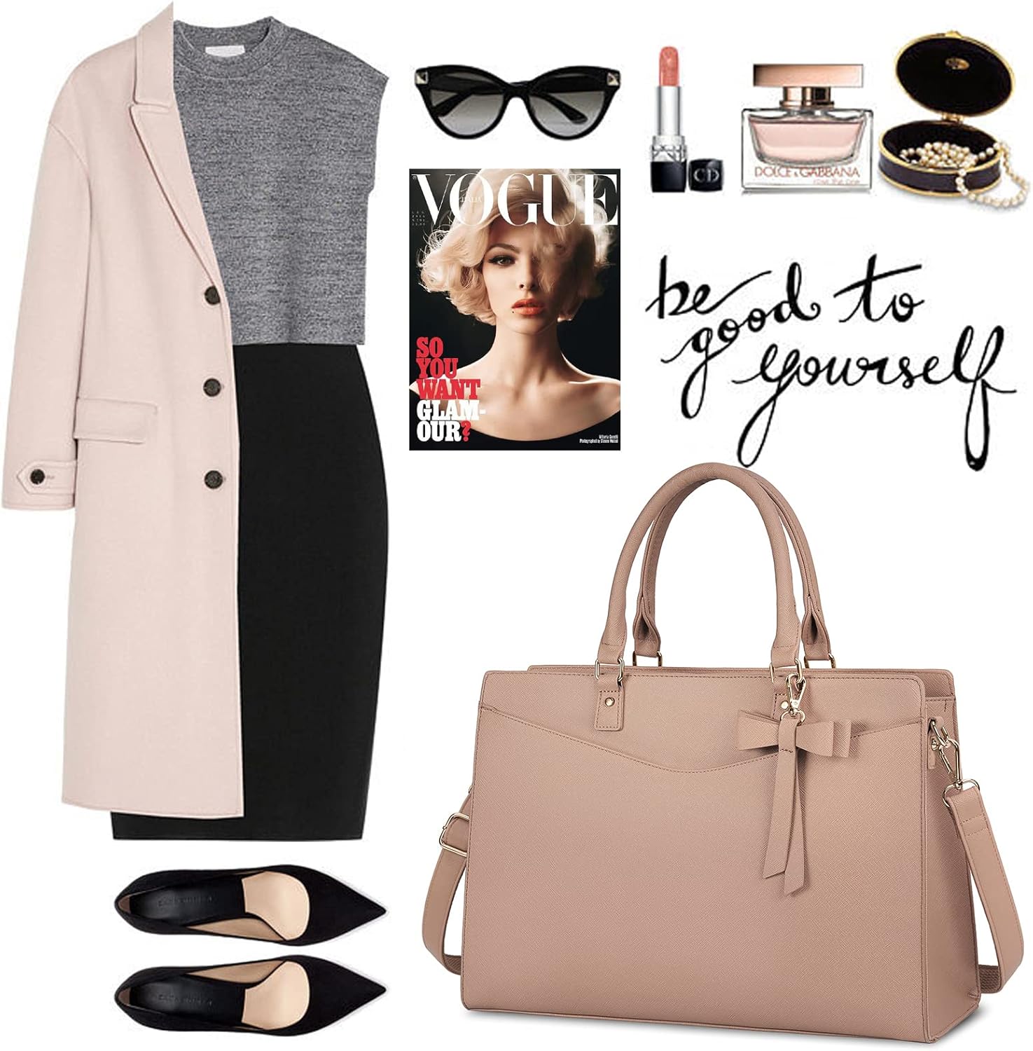 Borsa per Laptop in PU Pelle Impermeabile con Design Multifunzionale per Donne