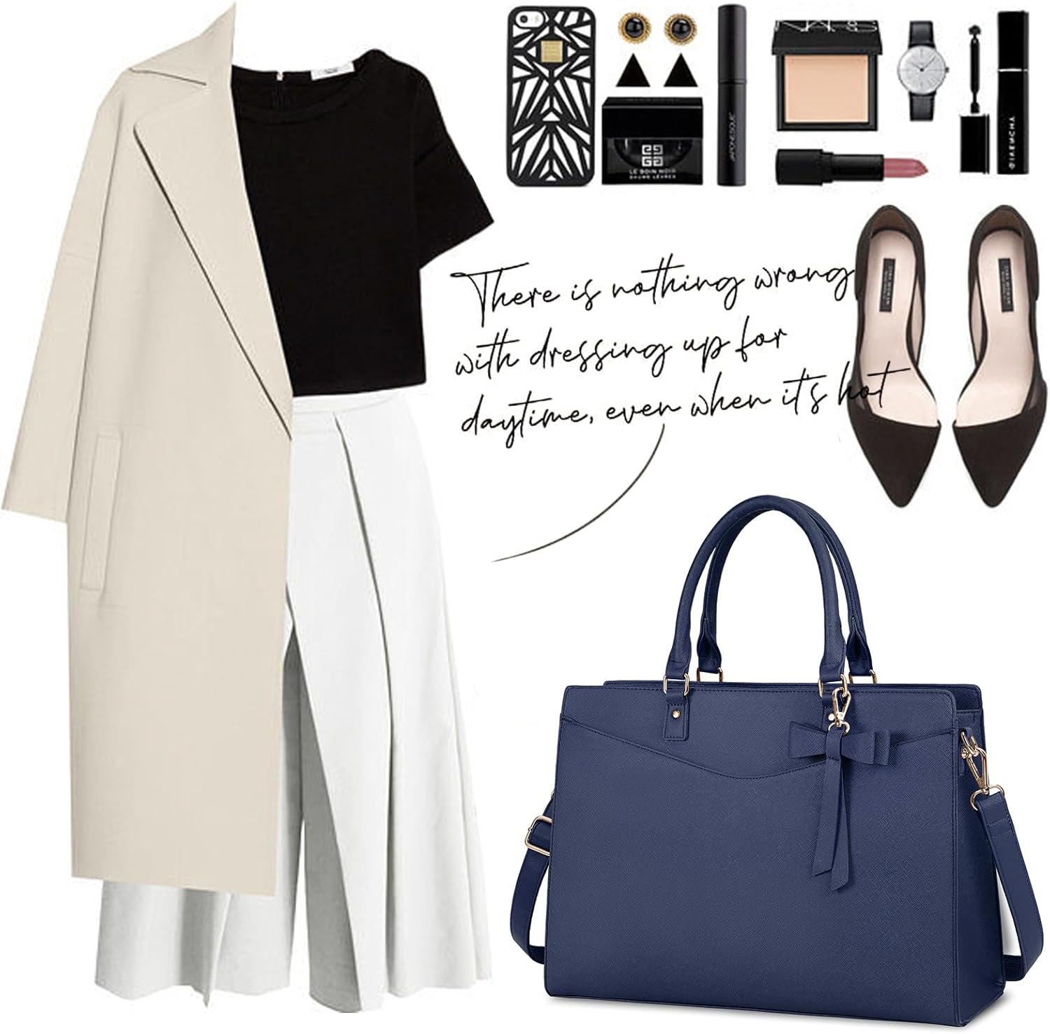 Borsa per Laptop in PU Pelle Impermeabile con Design Multifunzionale per Donne