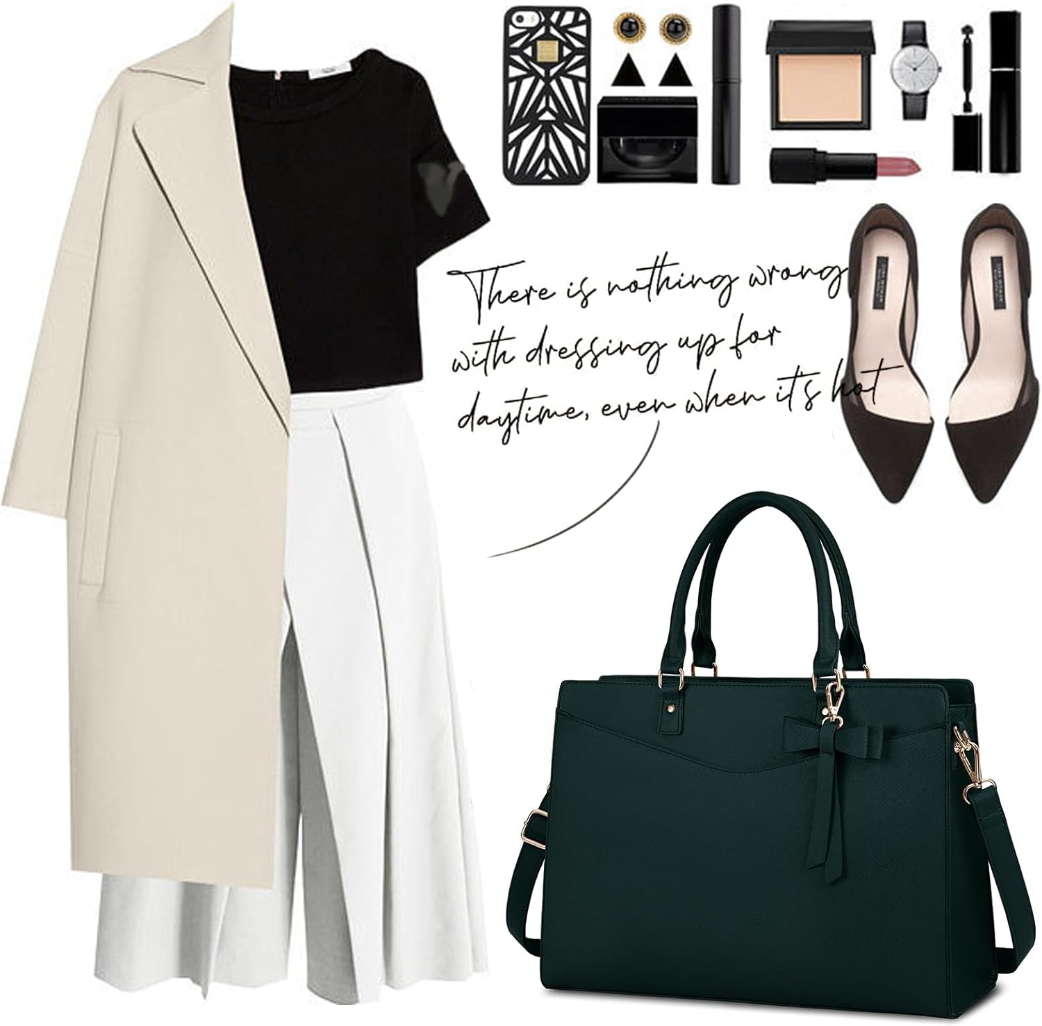 Borsa per Laptop in PU Pelle Impermeabile con Design Multifunzionale per Donne