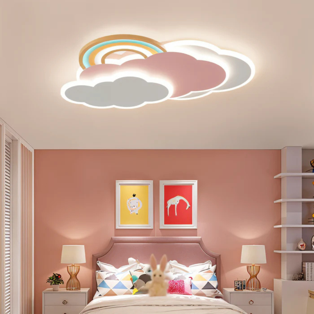 Lampada da soffitto LED Pinky - Luce arcobaleno per cameretta