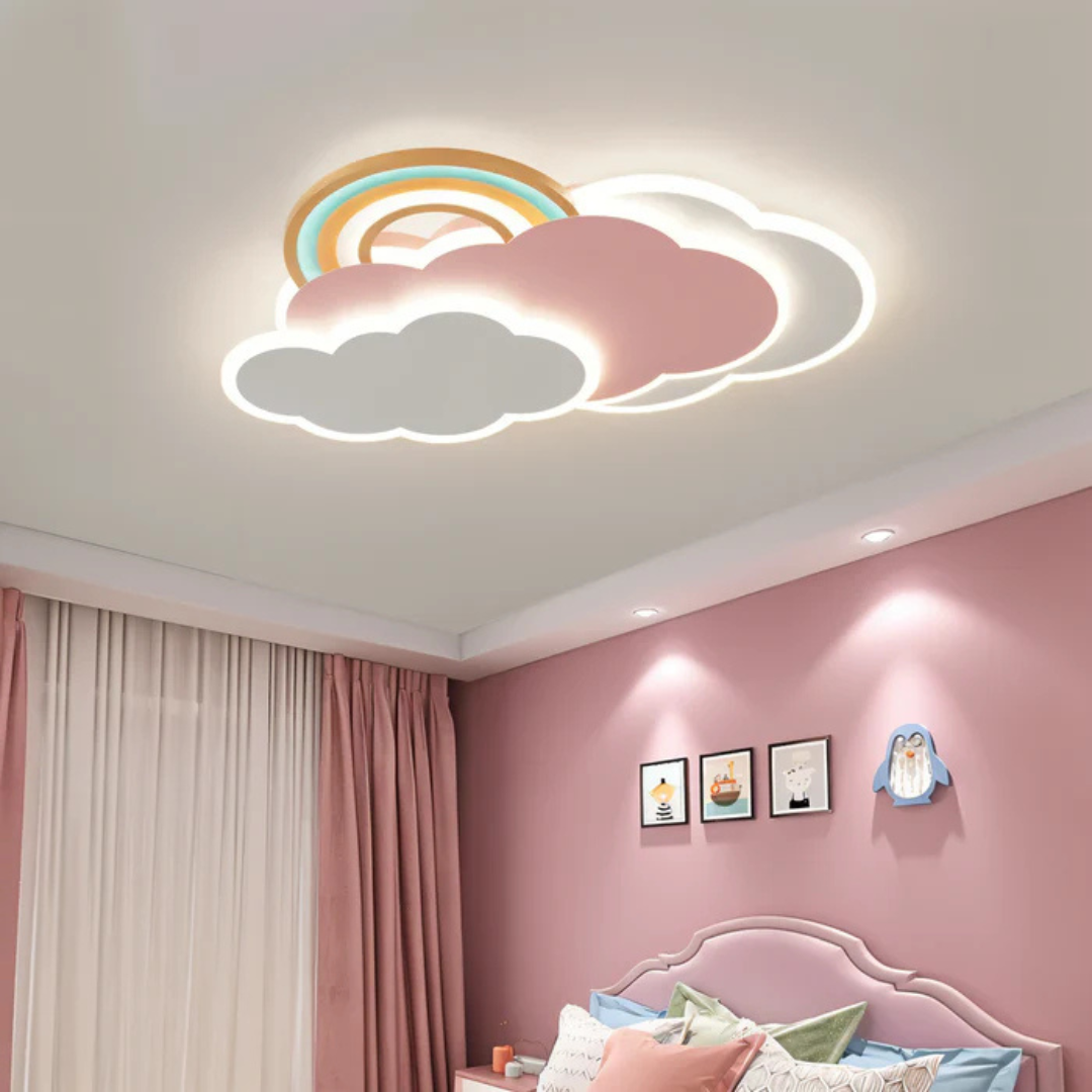 Lampada da soffitto LED Pinky - Luce arcobaleno per cameretta