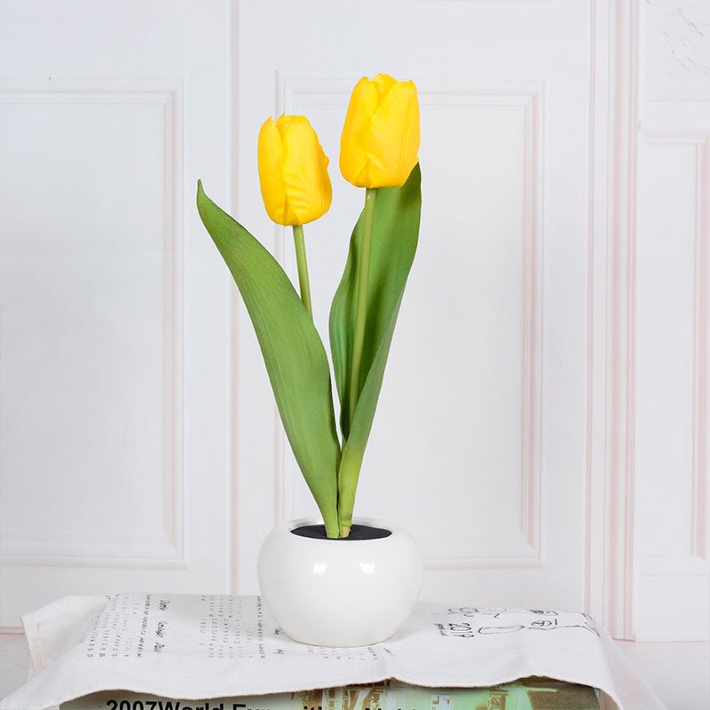 Lampada da Tavolo LED Decorativa a Forma di Tulipano – Florima