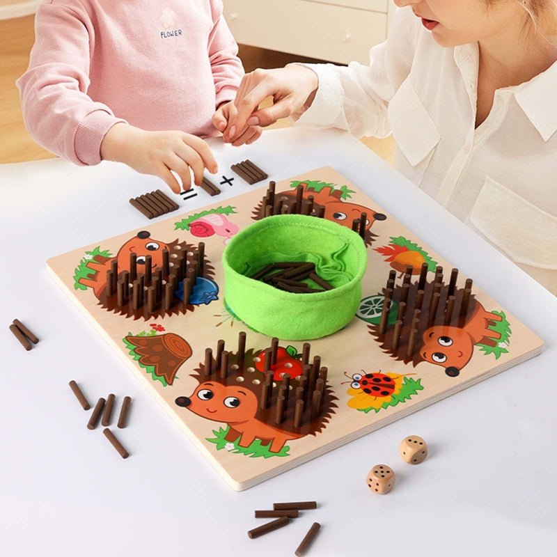 Gioco Montessori di Contare e Sensoriale per Bambini - CountWithSpikes