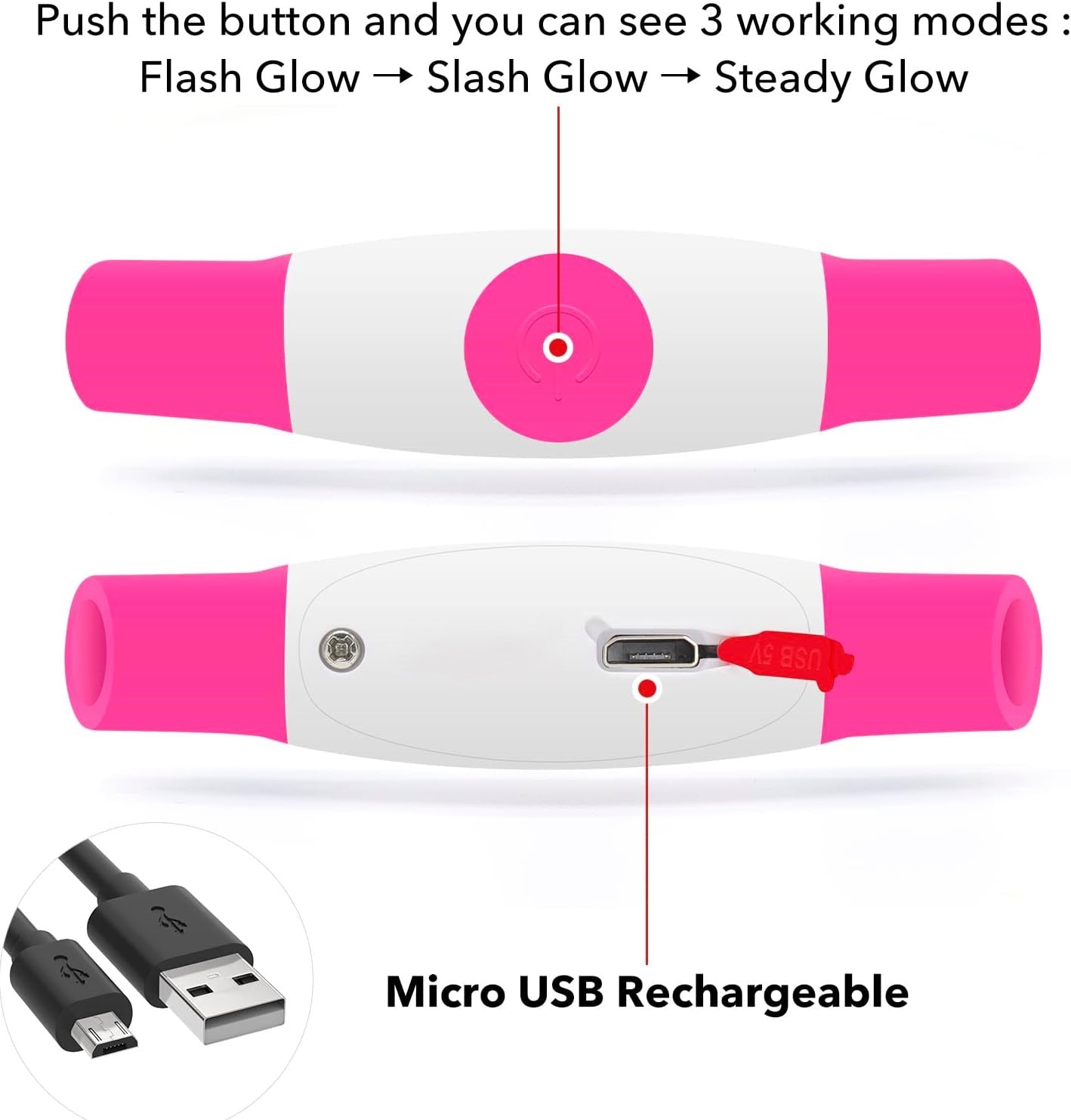 Collare per Cani GlowSafe LED – Luce di Sicurezza Ricaricabile USB
