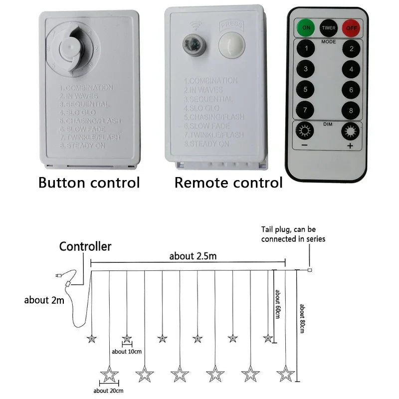 Luci a Stringa LED Stellate – StarryGlow