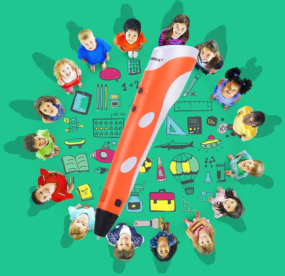 Penna 3D | Scrittura Creativa e Disegno - Leggera ed Ergonomica