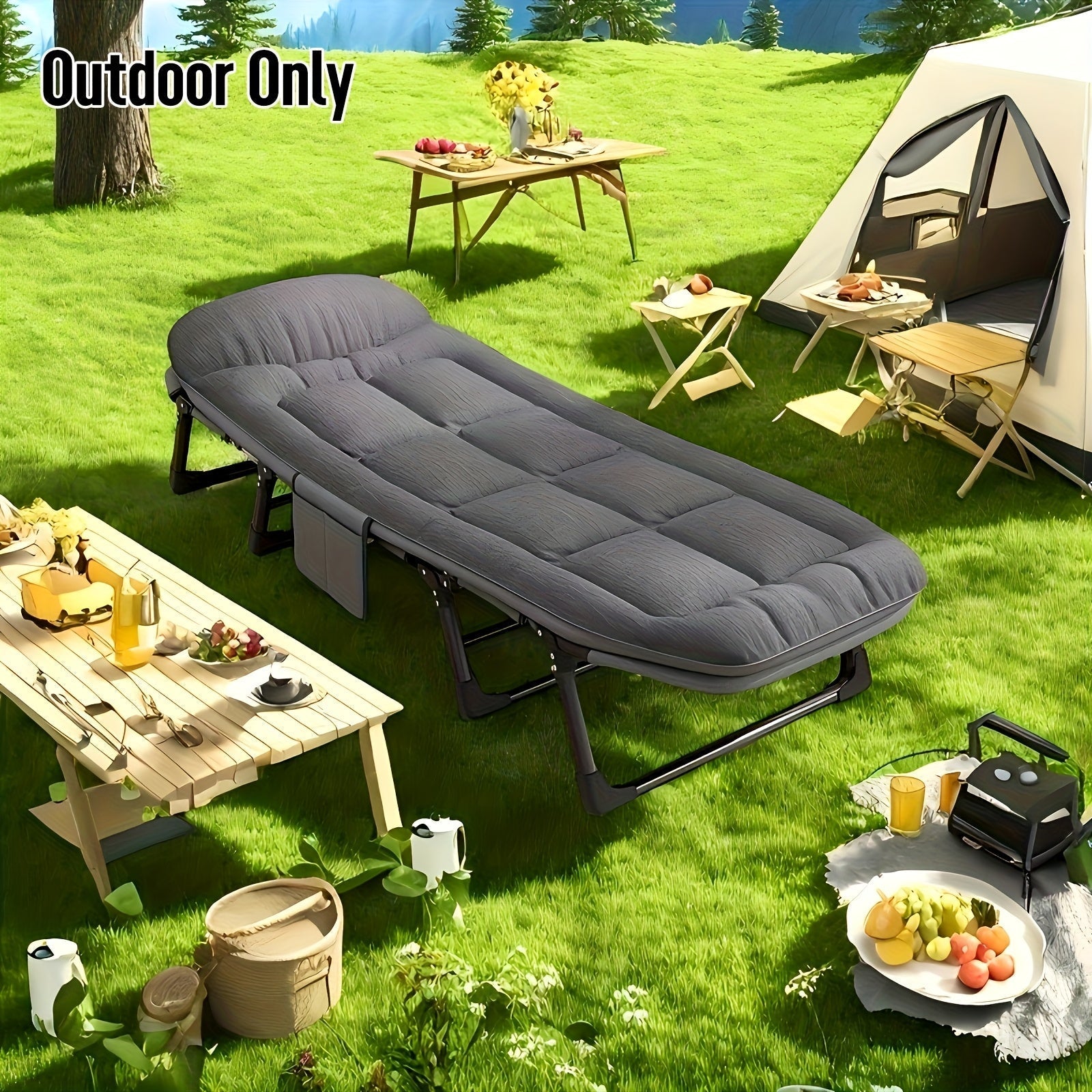 Letto da Campeggio Pieghevole - Alluminio Leggero & Inox