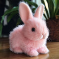 Coelho de peluche realista para crianças | Brinquedo interativo com movimento e pelo macio