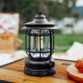 Lanterna LightMate Recargável para Campismo – LED Estilo Vintage com Luz Regulável