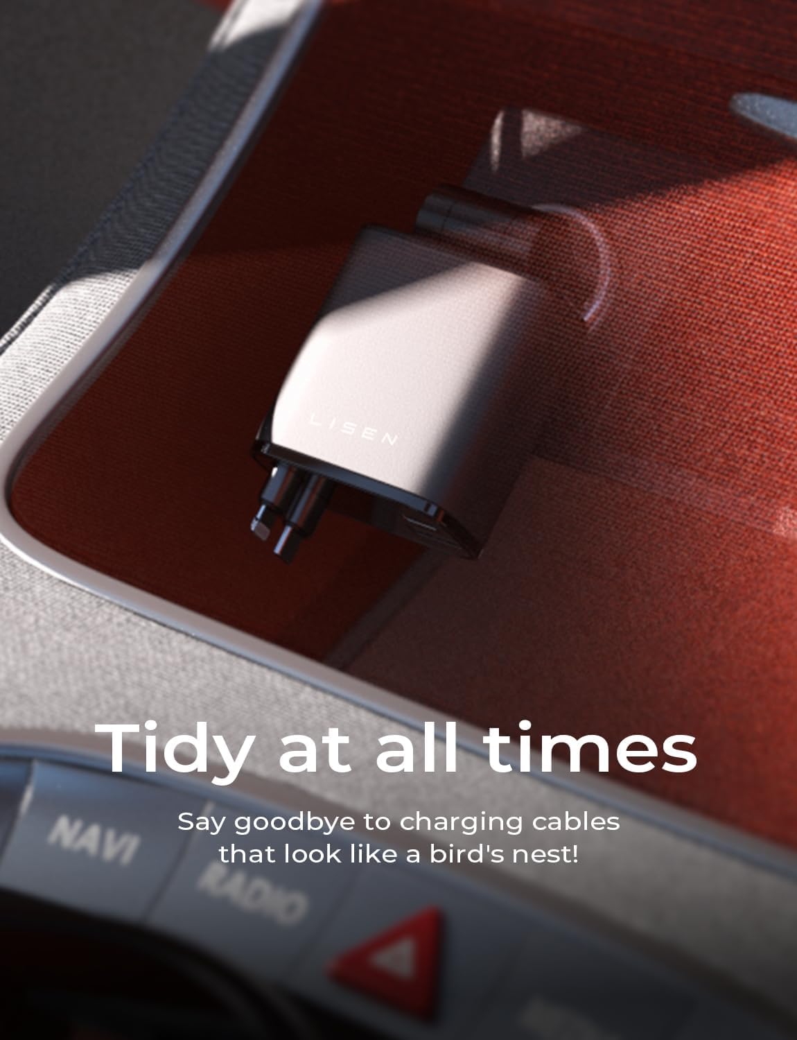 Caricatore da Auto Retrattile 69W USB C