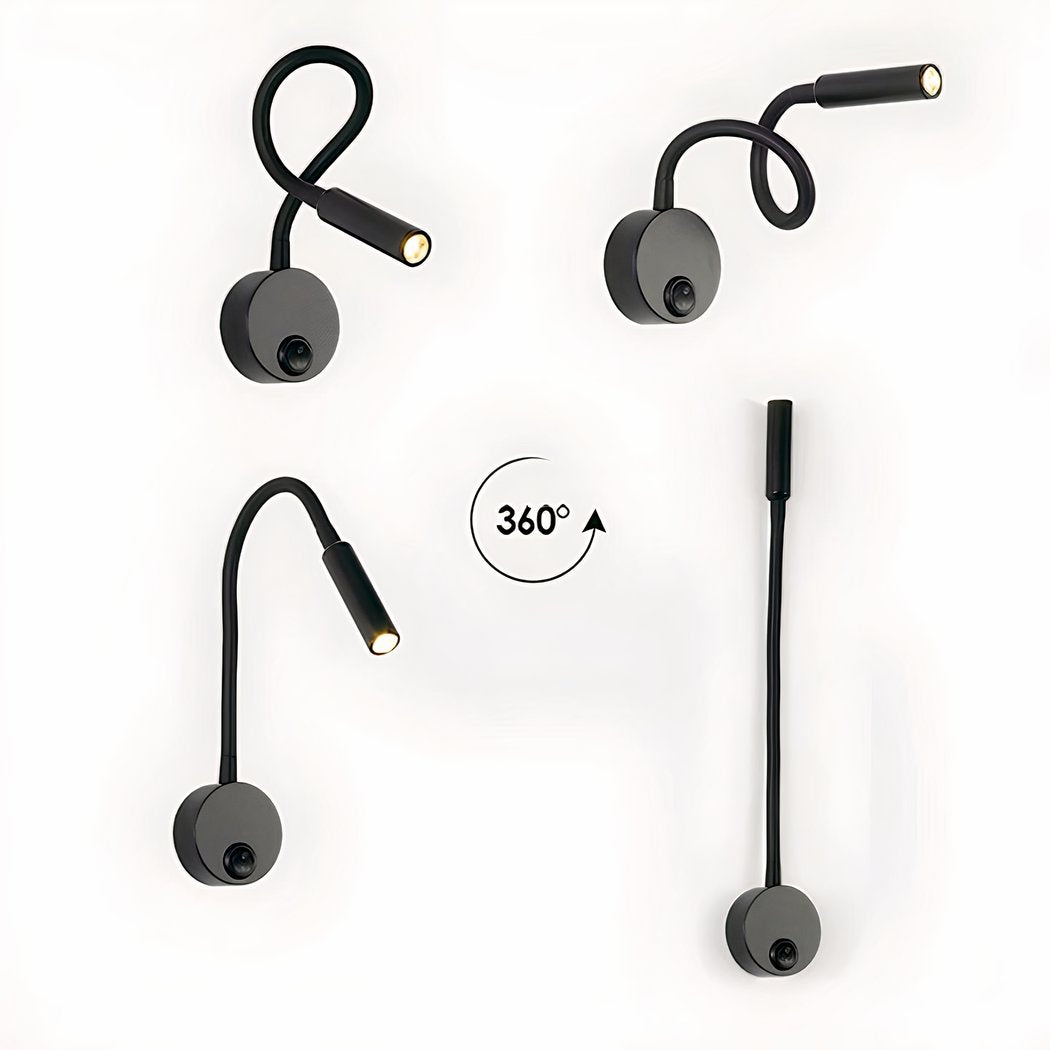 Lampada da lettura a parete flessibile con interruttore – Luce regolabile per un'esperienza di lettura perfetta