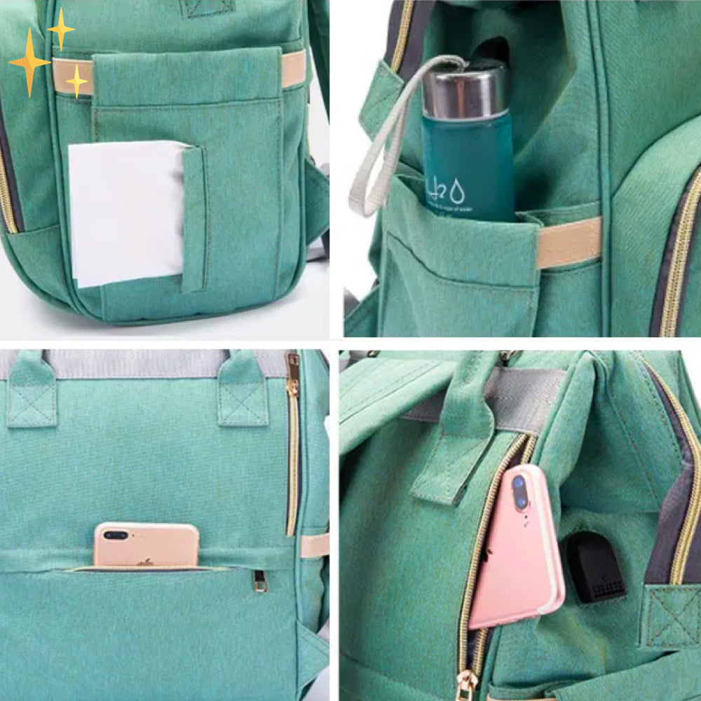 Zaino Cambio Elegante con Caricatore USB – ParentPack