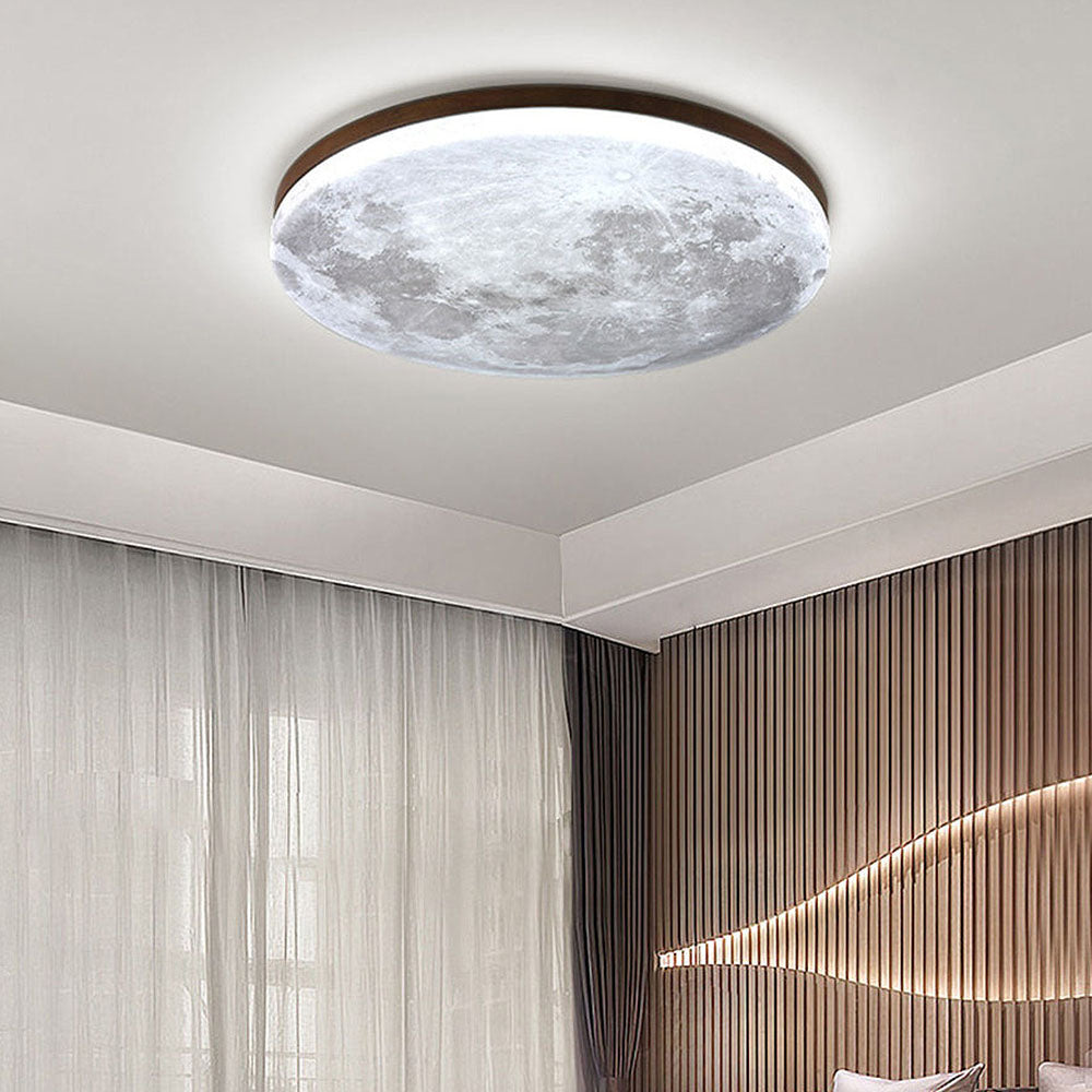 Lampada da soffitto - Lampada realistica a forma di luna | Illuminazione LED soffusa