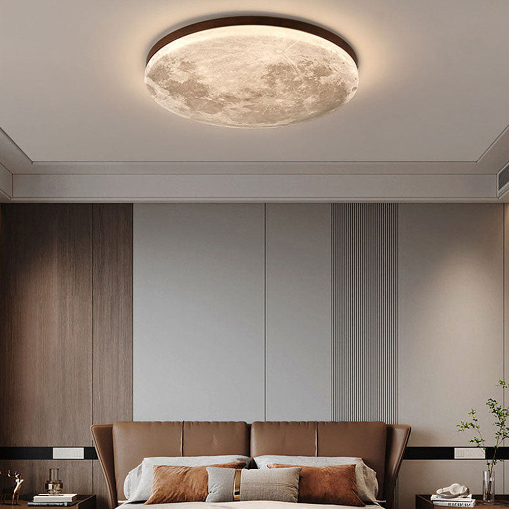 Lampada da soffitto - Lampada realistica a forma di luna | Illuminazione LED soffusa