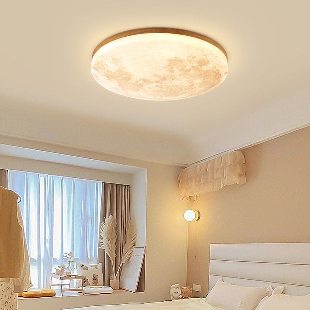 Lampada da soffitto - Lampada realistica a forma di luna | Illuminazione LED soffusa