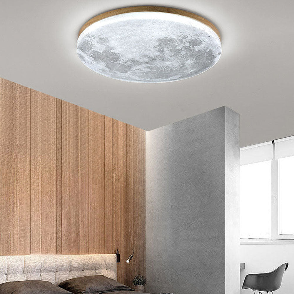 Lampada da soffitto - Lampada realistica a forma di luna | Illuminazione LED soffusa