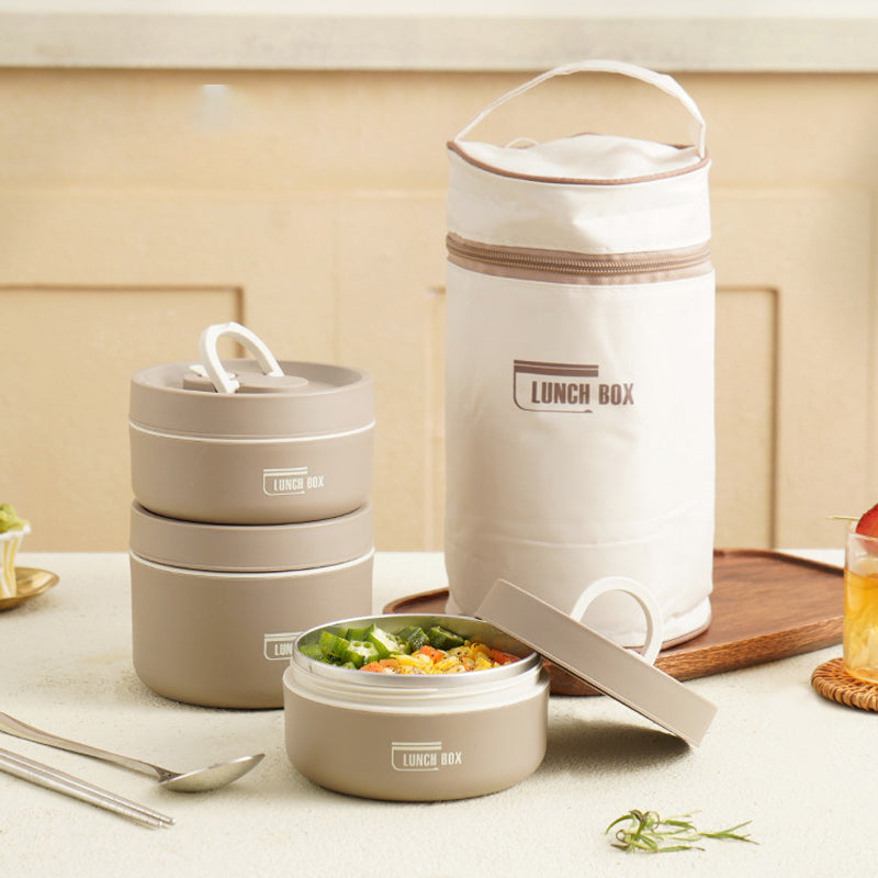 Lunchbox Isolato a Più Strati con Borsa da Trasporto GRATUITA - ThermoBox