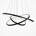 Candeeiro de design com anéis suspensos LED Deco