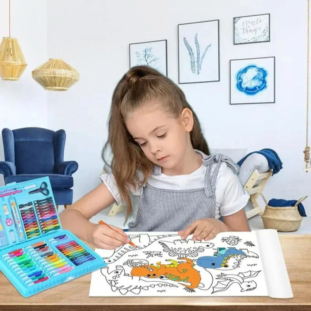 Set Creativo 6-in-1 con Cavalletto Doppio – Valigetta per Bambini dai 5 Anni in Su