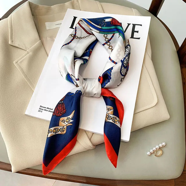 Foulard in Seta Faiha | Lusso & Eleganza | Motivo a Righe