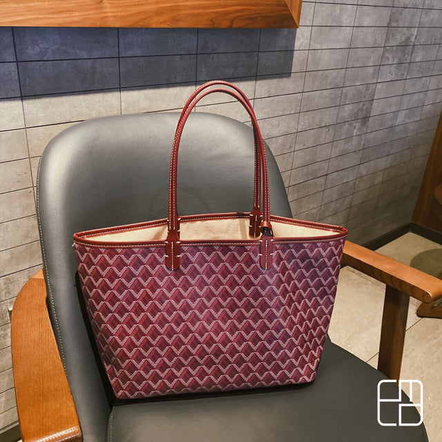 Borsa Shopper Lussuosa | Elegante e Spaziosa | Bordeaux