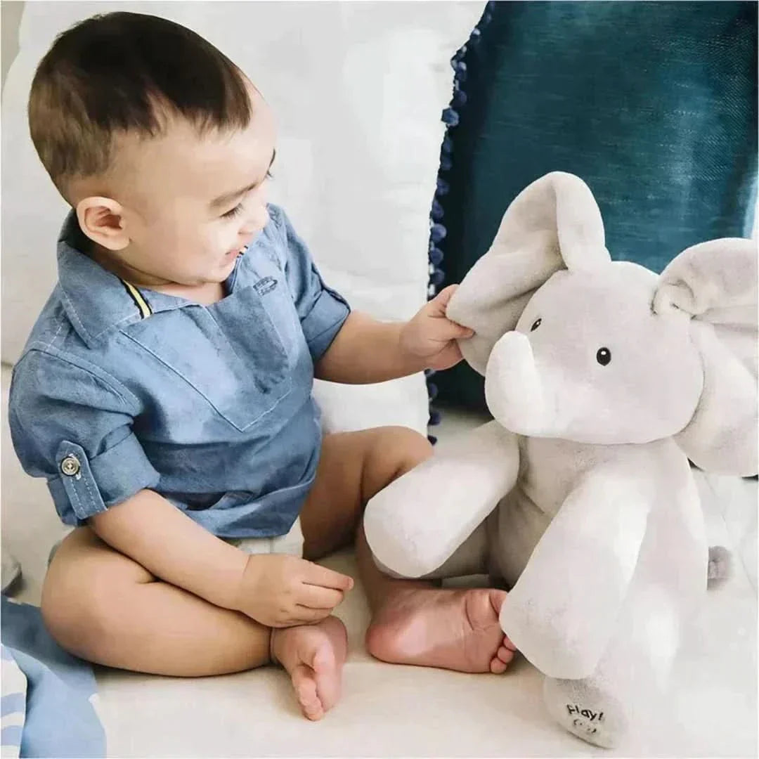 Elefante Baby Interattivo con Funzione Gioco e Linguaggio per Bambini
