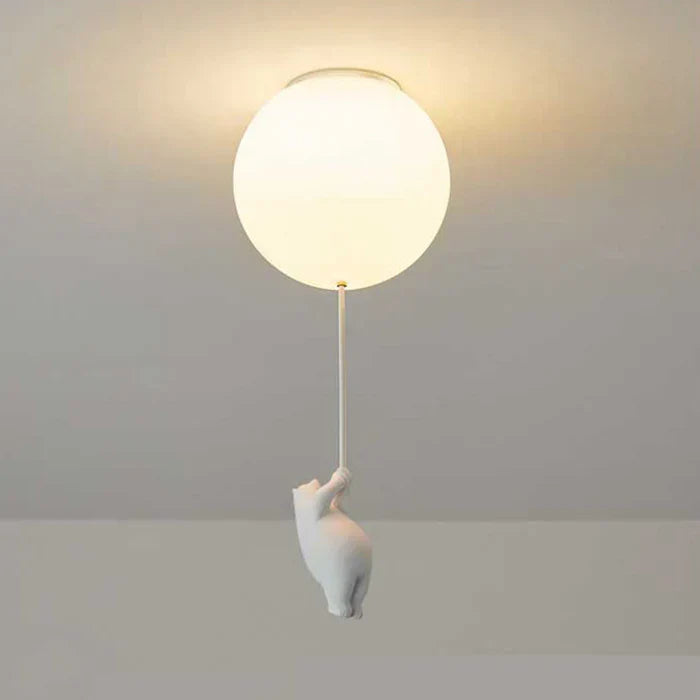 Lampada da soffitto per bambini con Orso e Pallone | CloudBear Fantasy