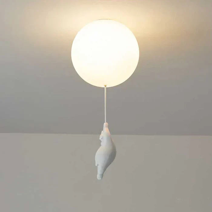 Lampada da soffitto per bambini con Orso e Pallone | CloudBear Fantasy