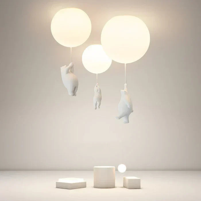 Lampada da soffitto per bambini con Orso e Pallone | CloudBear Fantasy