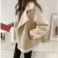 Gudula | Giacca Oversize con Collo in Peluche
