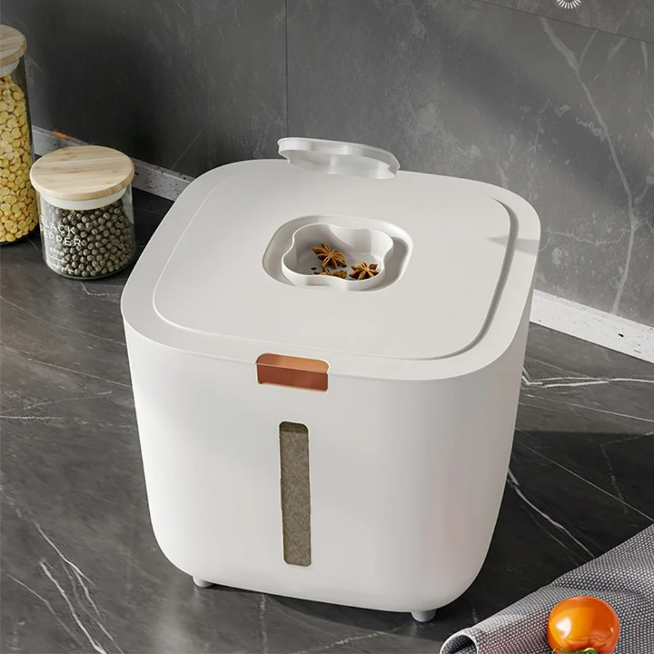 Dispenser Ermetico per Cereali con Coperchio (5–10 kg) - GranoBox