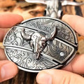 Μεταλλική Οβάλ Αγκράφα Ζώνης Cowboy