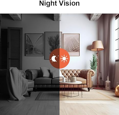 Mini Telecamera di Sicurezza WiFi Wireless 1080P - Controllo App Interno/Esterna