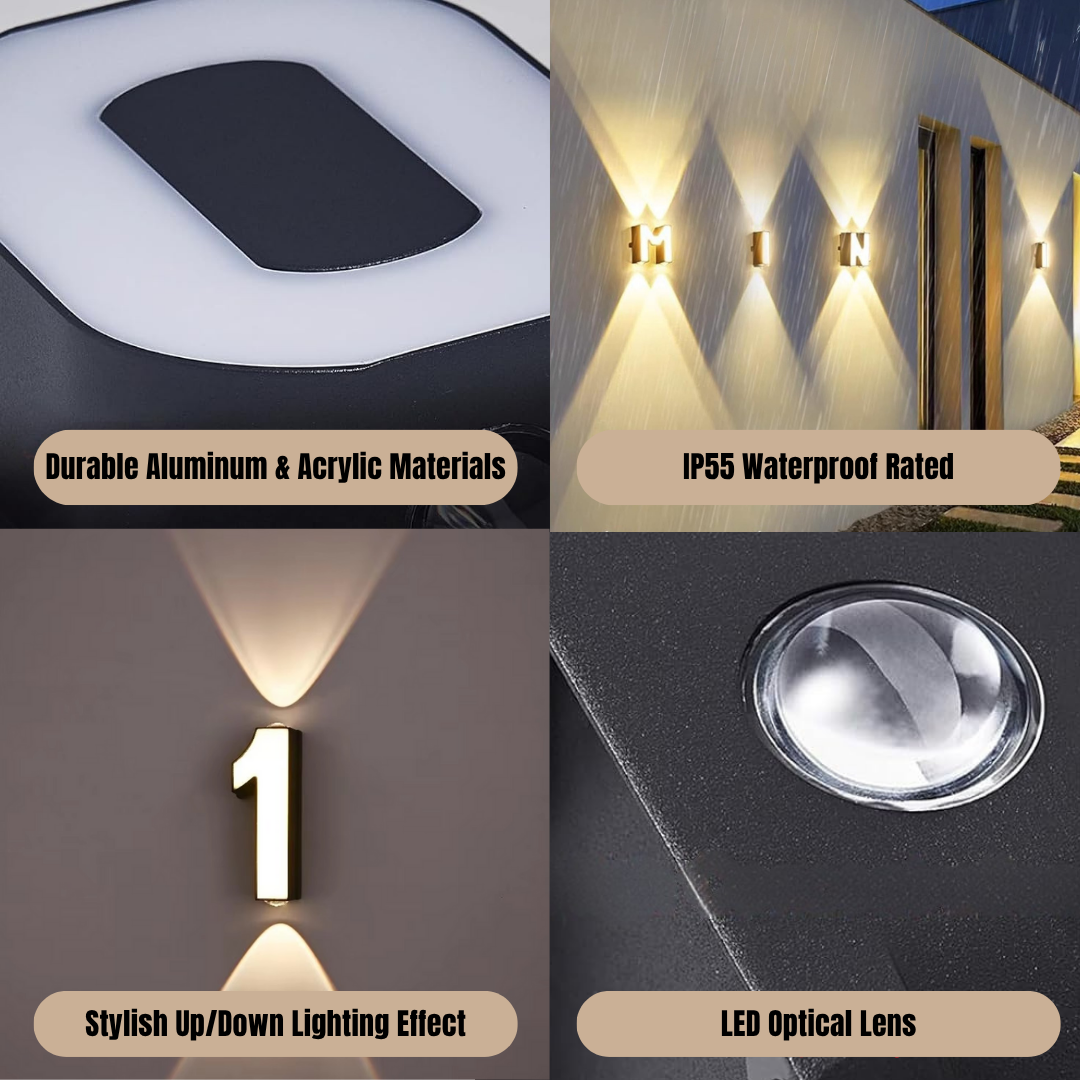 IllumiHouse LED Numeri Civici - Illumina Il Tuo Stile Casa