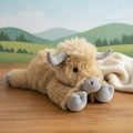 MOOLETTE – Peluche douce de vache Highland au design confortable et câlin