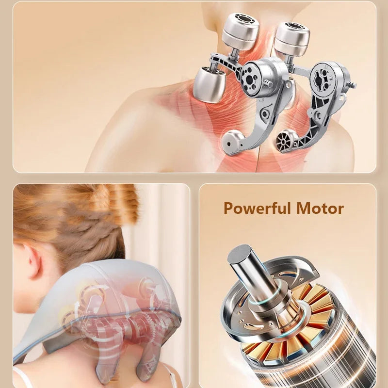 Healo Apparecchio per Massaggio al Collo - Sollievo Profondo Shiatsu