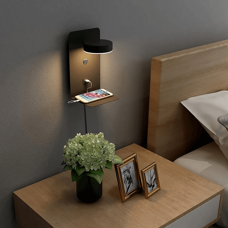 Lampada da Notte con Caricatore USB - Rotazione di 330°