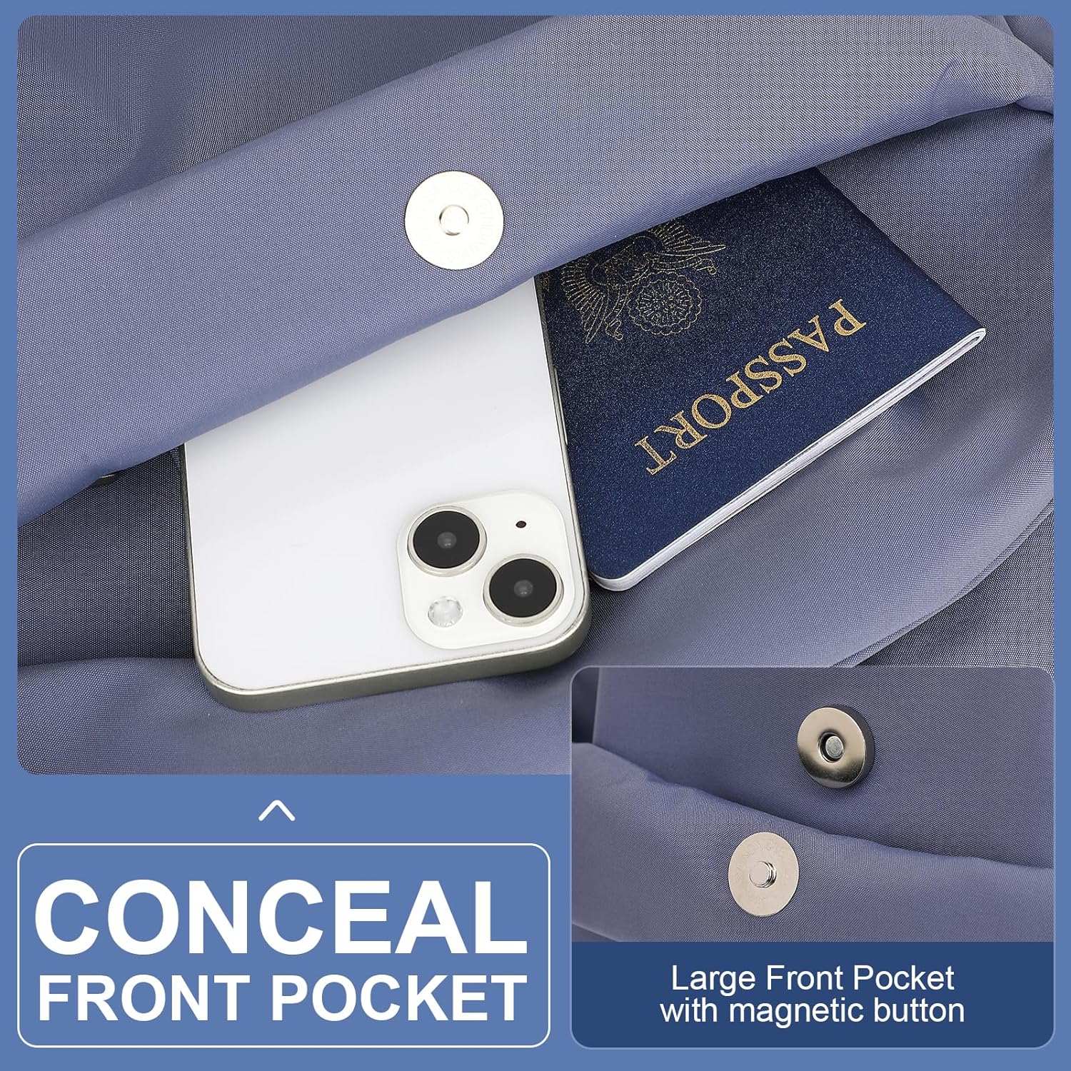 Borsa leggera e idrorepellente per laptop e viaggi con compartimenti organizzati