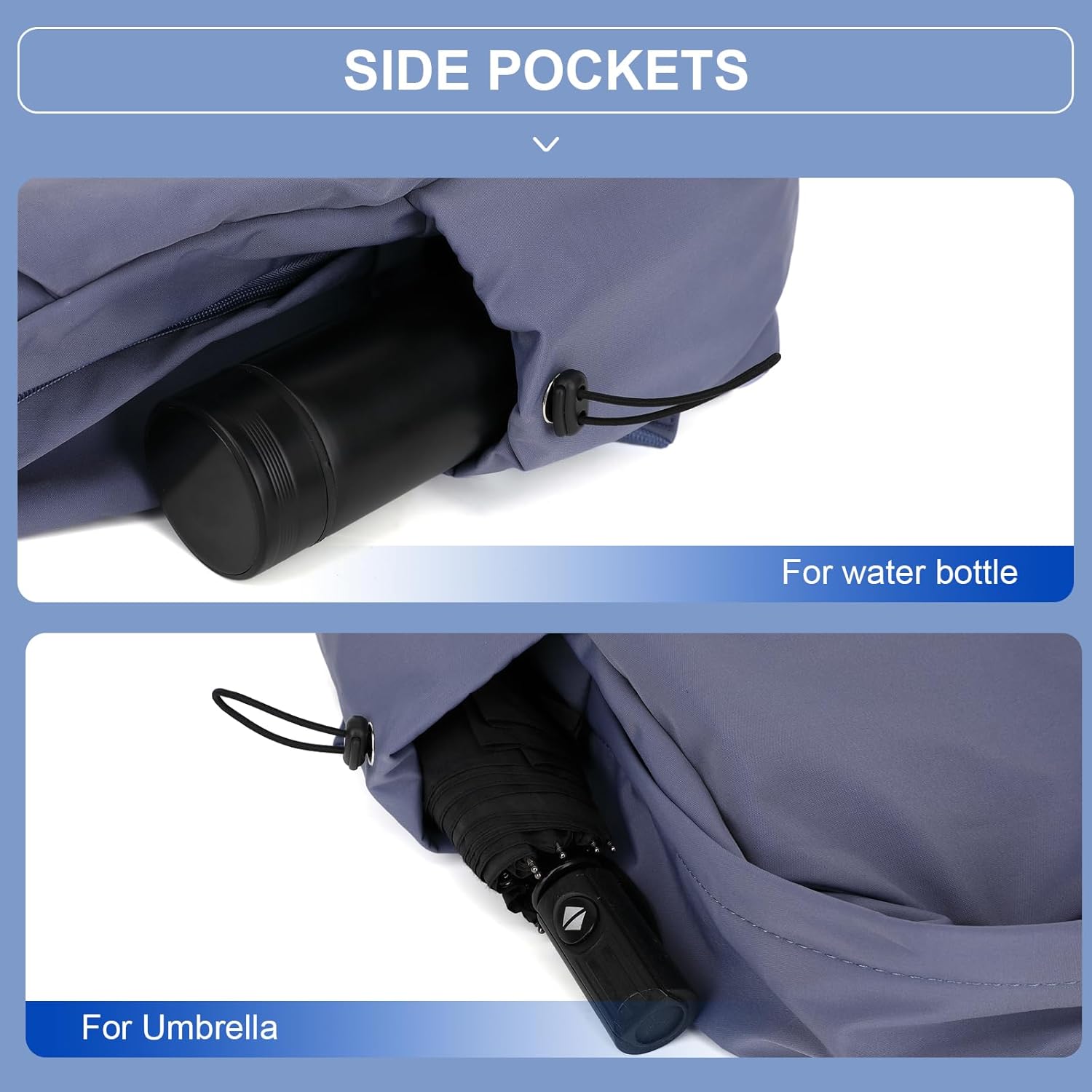 Borsa leggera e idrorepellente per laptop e viaggi con compartimenti organizzati