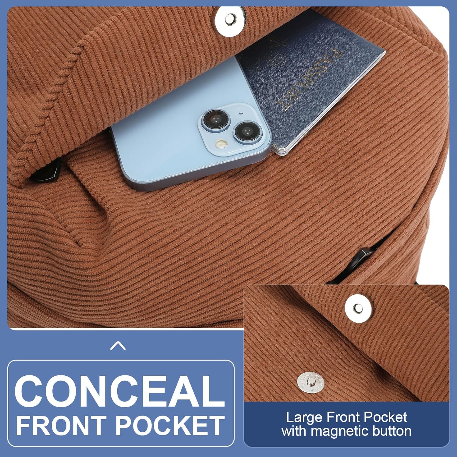 Borsa leggera e idrorepellente per laptop e viaggi con compartimenti organizzati