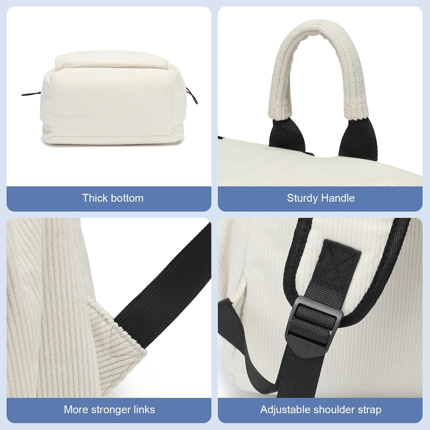 Borsa leggera e idrorepellente per laptop e viaggi con compartimenti organizzati