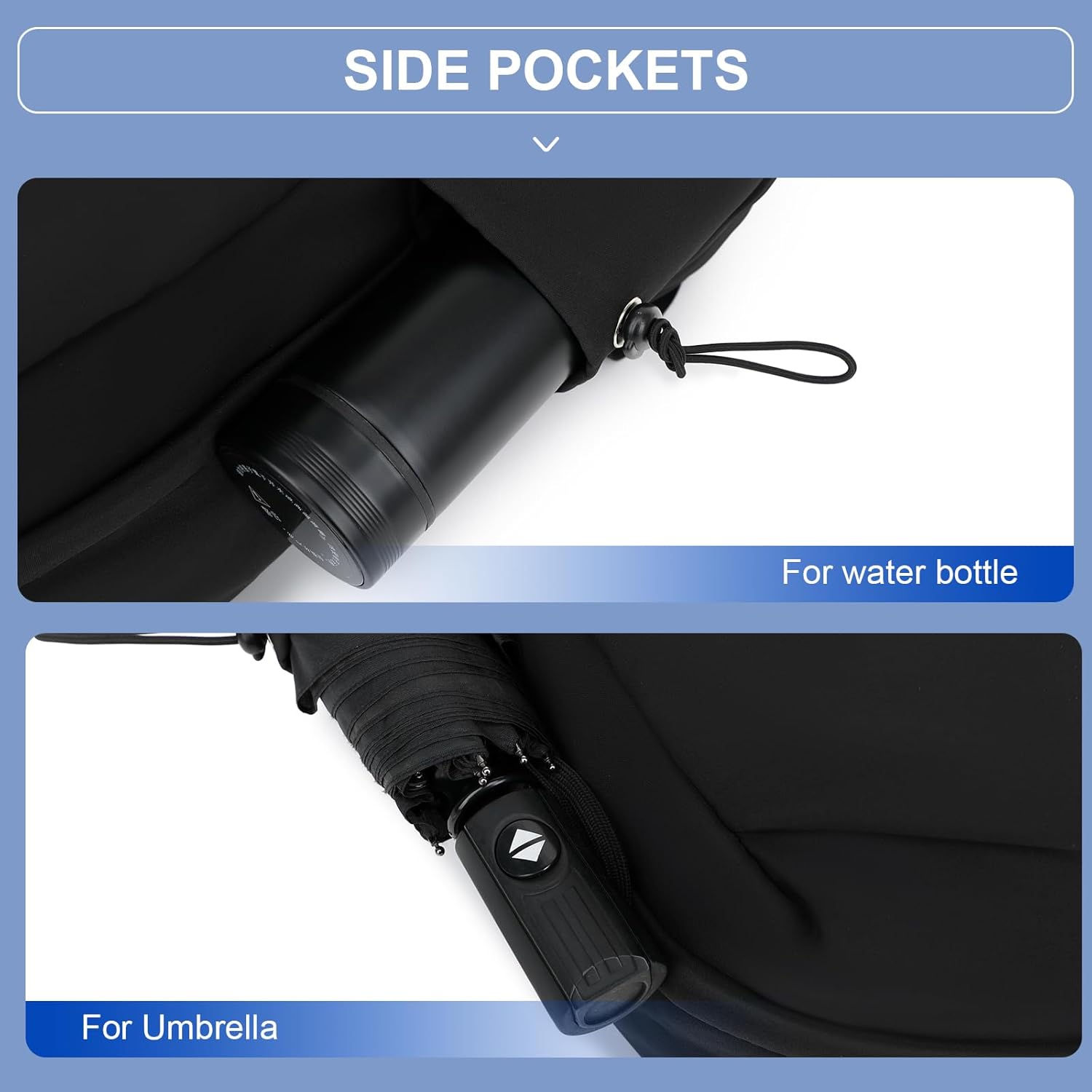 Borsa leggera e idrorepellente per laptop e viaggi con compartimenti organizzati