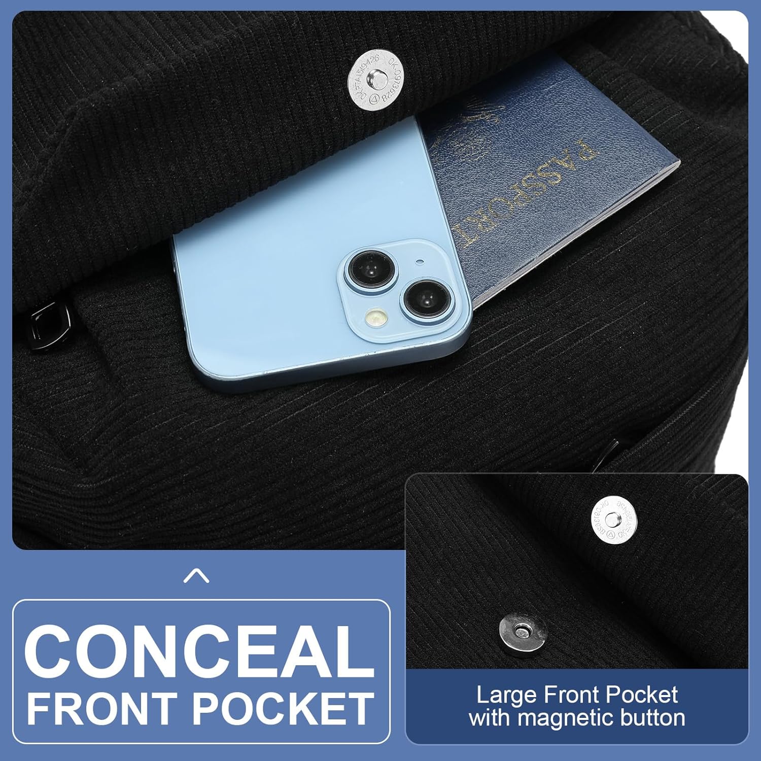 Borsa leggera e idrorepellente per laptop e viaggi con compartimenti organizzati